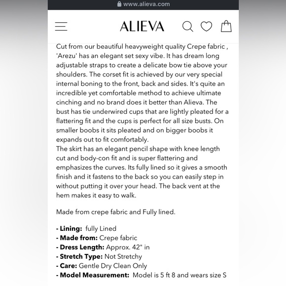 Alieva Black midi bow tie dress - Picture 8 of 8